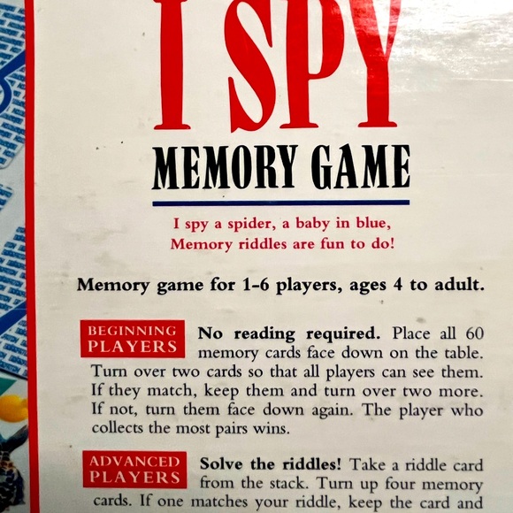 I Spy Memory Game - Picture 6 of 8